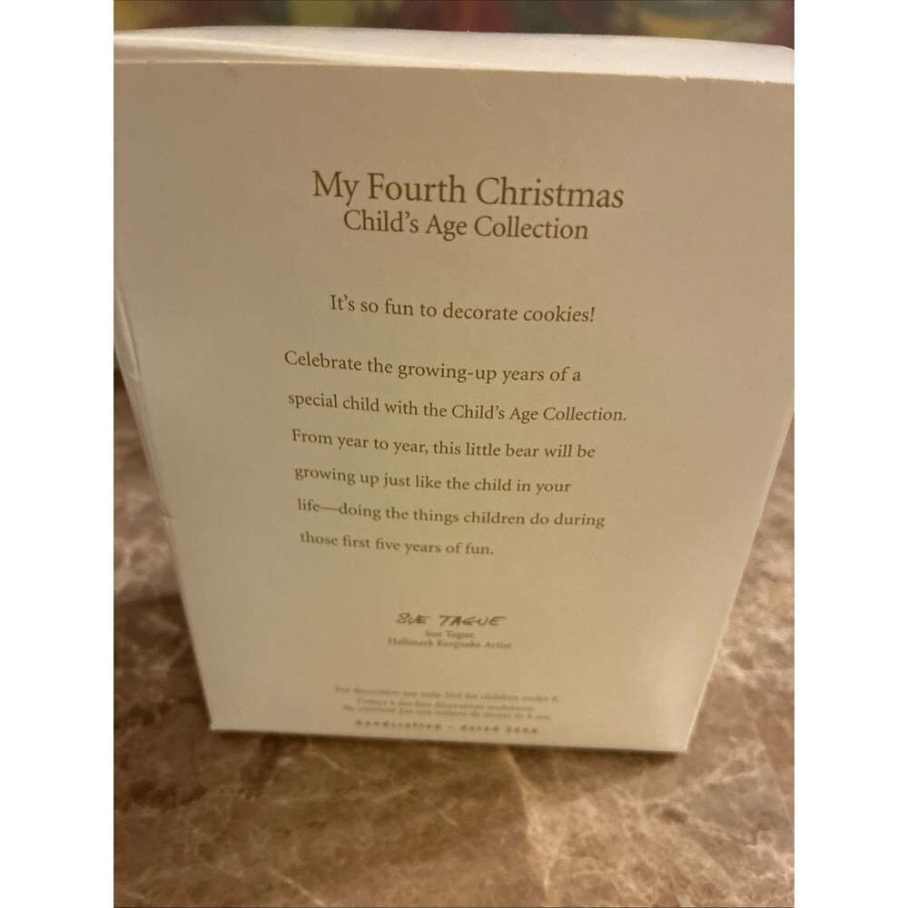 Hallmark Keepsake Ornament 2008 My Fourth Christmas Childs Age Collection & Box - Picture 8 of 10